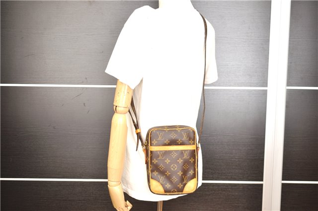 Authentic Louis Vuitton Monogram Danube Shoulder Cross Body Bag M45266 LV 4153F