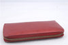 Authentic Louis Vuitton Vernis Zippy Wallet Long Purse Red M91981 LV 4155D