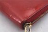 Authentic Louis Vuitton Vernis Zippy Wallet Long Purse Red M91981 LV 4155D