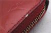 Authentic Louis Vuitton Vernis Zippy Wallet Long Purse Red M91981 LV 4155D