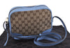 Authentic GUCCI Shoulder Cross Body Bag GG Canvas Leather 449413 Brown 4155F