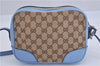 Authentic GUCCI Shoulder Cross Body Bag GG Canvas Leather 449413 Brown 4155F