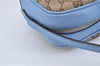 Authentic GUCCI Shoulder Cross Body Bag GG Canvas Leather 449413 Brown 4155F