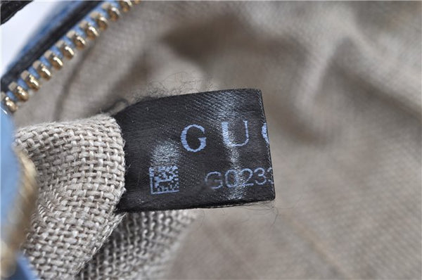 Authentic GUCCI Shoulder Cross Body Bag GG Canvas Leather 449413 Brown 4155F