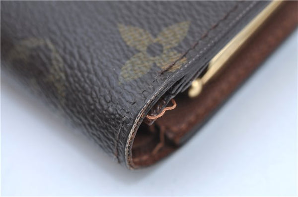 Auth Louis Vuitton Monogram Portefeuille Viennois Purse Wallet M61674 LV 4157D