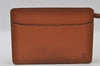 Authentic Louis Vuitton Epi Pochette Homme Clutch Hand Bag Brown M52528 LV 4157I