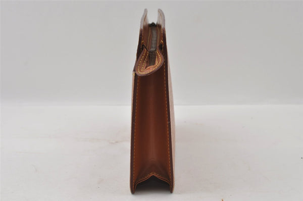 Authentic Louis Vuitton Epi Pochette Homme Clutch Hand Bag Brown M52528 LV 4157I