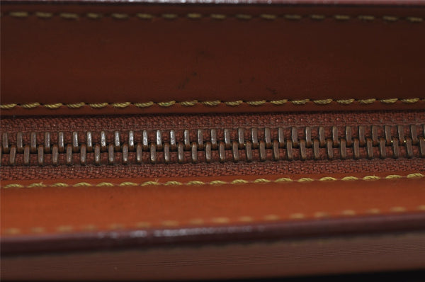 Authentic Louis Vuitton Epi Pochette Homme Clutch Hand Bag Brown M52528 LV 4157I