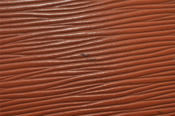 Authentic Louis Vuitton Epi Pochette Homme Clutch Hand Bag Brown M52528 LV 4157I