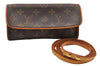 Authentic Louis Vuitton Monogram Pochette Twin PM Shoulder Bag M51854 Junk 4158I