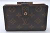 Auth Louis Vuitton Monogram Porte Monnaie Billets Viennois M61663 Wallet 4159D