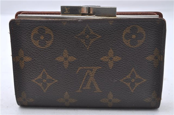 Auth Louis Vuitton Monogram Porte Monnaie Billets Viennois M61663 Wallet 4159D