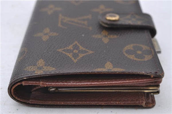 Auth Louis Vuitton Monogram Porte Monnaie Billets Viennois M61663 Wallet 4159D