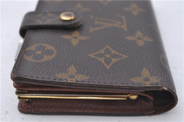 Auth Louis Vuitton Monogram Porte Monnaie Billets Viennois M61663 Wallet 4159D