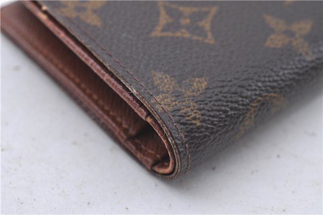 Auth Louis Vuitton Monogram Porte Monnaie Billets Viennois M61663 Wallet 4159D