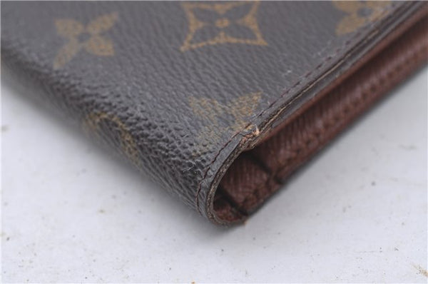 Auth Louis Vuitton Monogram Porte Monnaie Billets Viennois M61663 Wallet 4159D