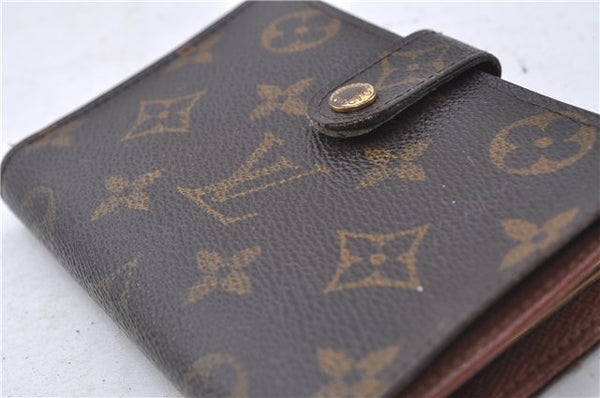 Auth Louis Vuitton Monogram Porte Monnaie Billets Viennois M61663 Wallet 4159D