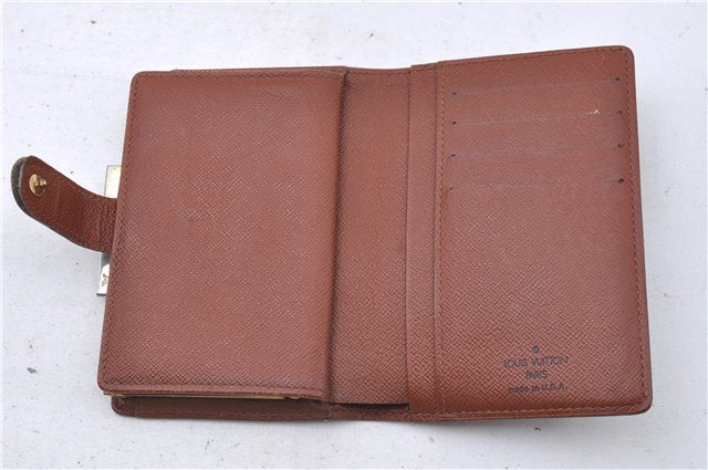 Auth Louis Vuitton Monogram Porte Monnaie Billets Viennois M61663 Wallet 4159D