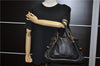 Authentic Chloe Paraty Medium 2Way Shoulder Hand Bag Purse Leather Black 4159F