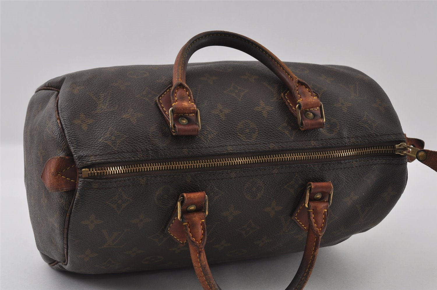 Authentic Louis Vuitton Monogram Speedy 30 Hand Boston Bag M41526 LV 4160I