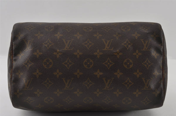 Authentic Louis Vuitton Monogram Speedy 30 Hand Boston Bag M41526 LV 4160I