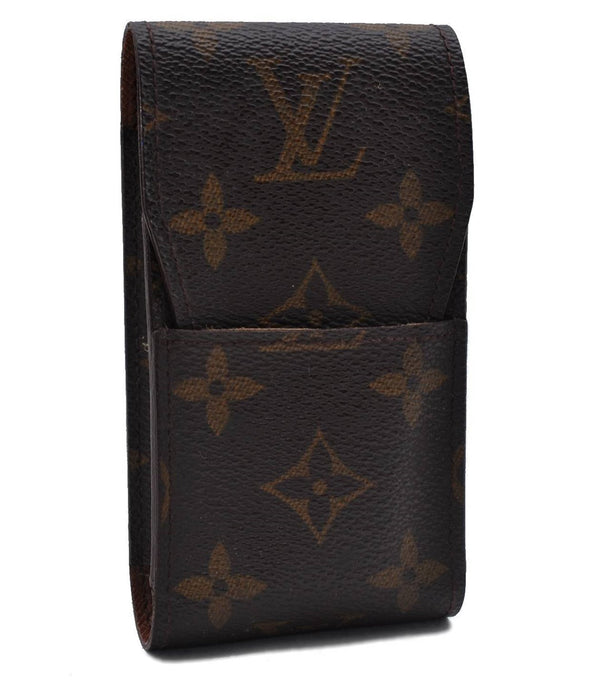 Authentic Louis Vuitton Monogram Etui Cigarette Case M63024 LV 4161D