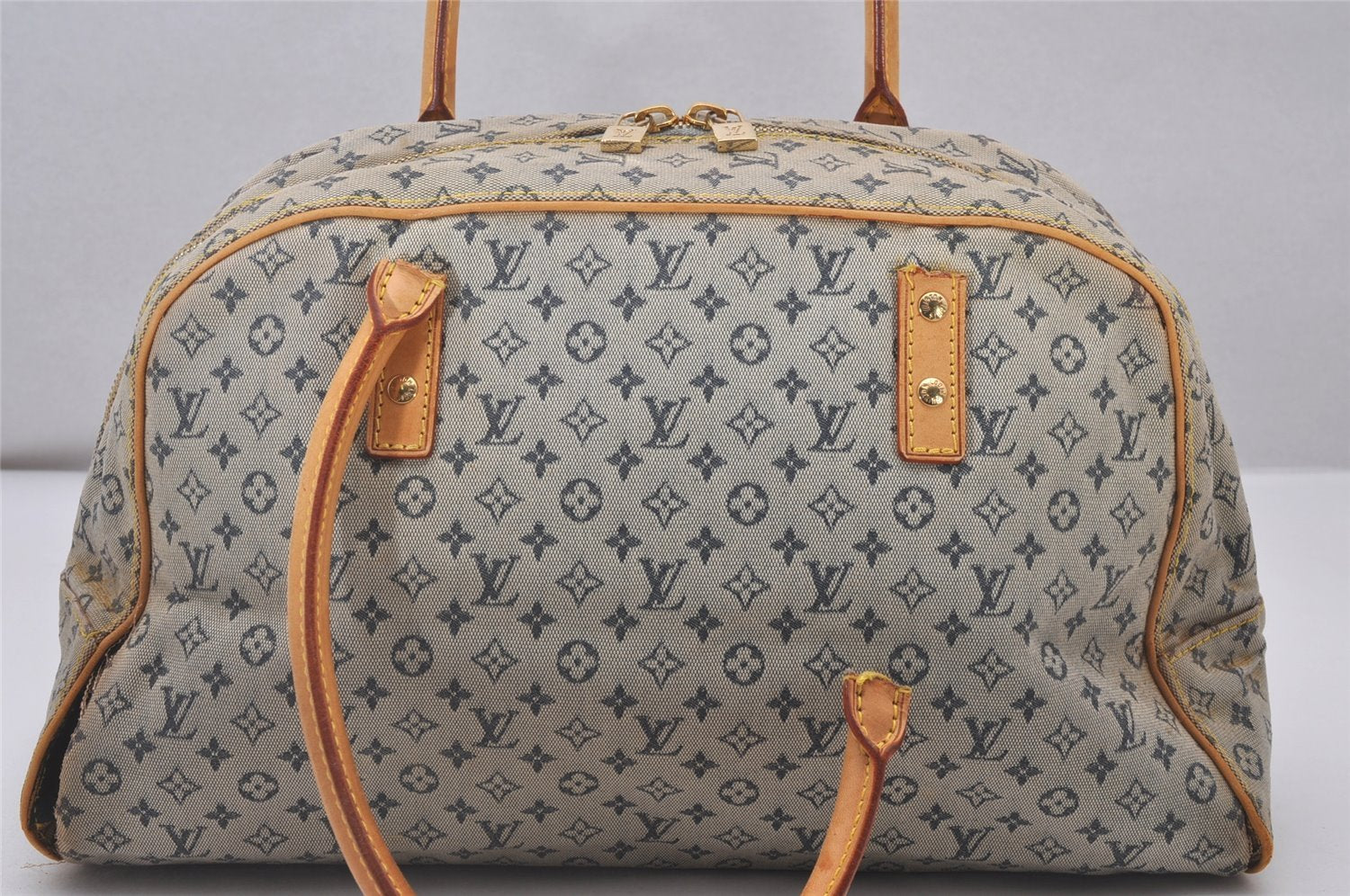 Authentic Louis Vuitton Monogram Mini Marie Shoulder Bag Blue M92003 Junk 4161I