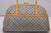 Authentic Louis Vuitton Monogram Mini Marie Shoulder Bag Blue M92003 Junk 4161I