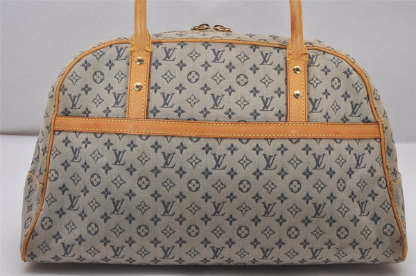 Authentic Louis Vuitton Monogram Mini Marie Shoulder Bag Blue M92003 Junk 4161I
