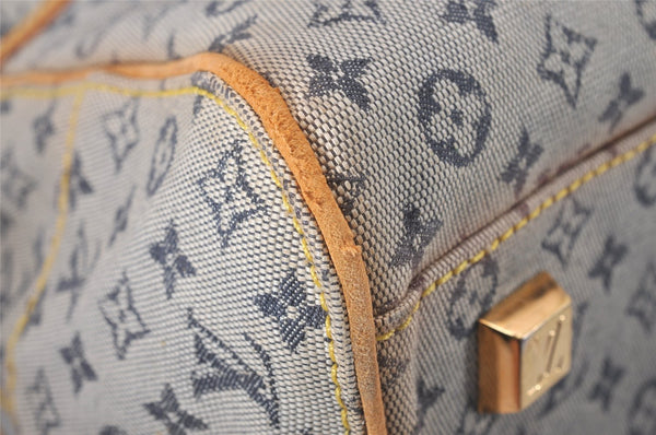 Authentic Louis Vuitton Monogram Mini Marie Shoulder Bag Blue M92003 Junk 4161I