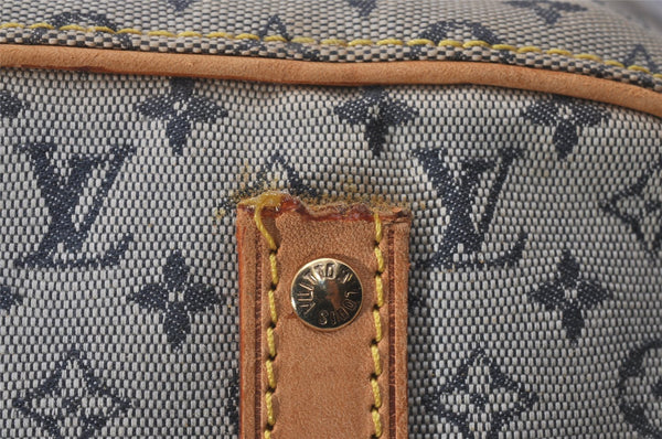 Authentic Louis Vuitton Monogram Mini Marie Shoulder Bag Blue M92003 Junk 4161I