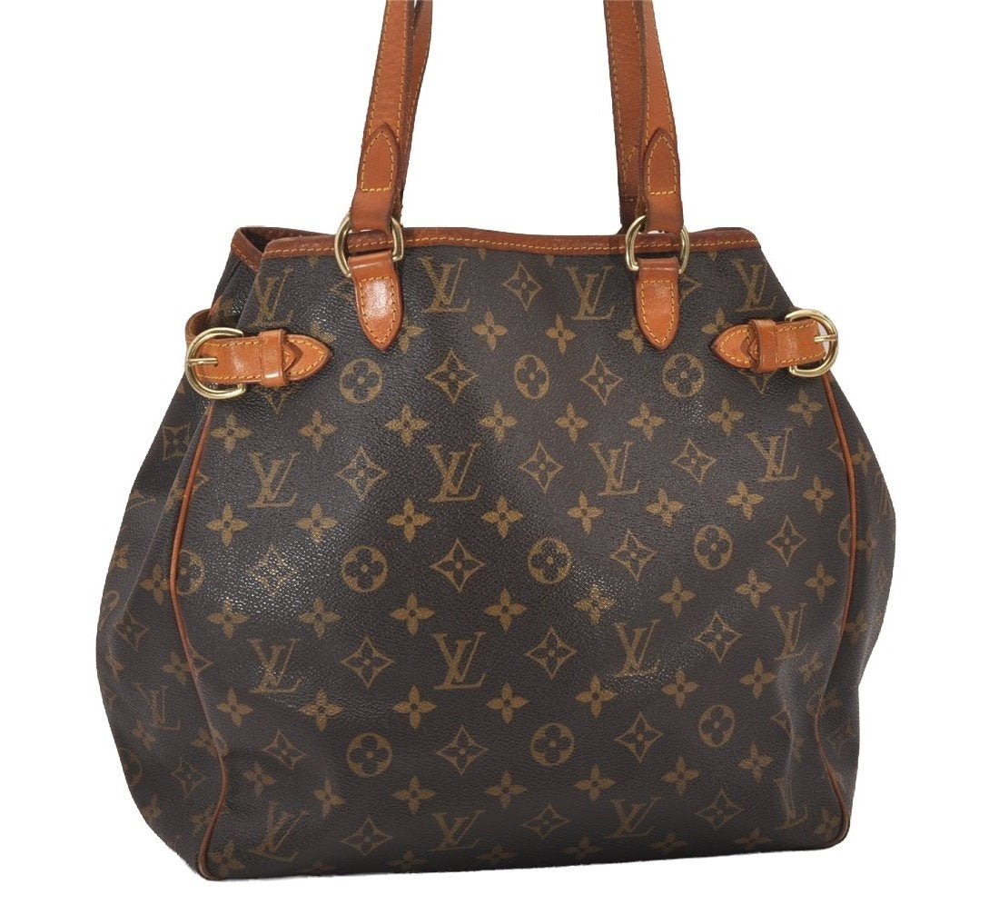 Authentic Louis Vuitton Monogram Batignolles Vertical Tote Bag M51153 LV 4162I