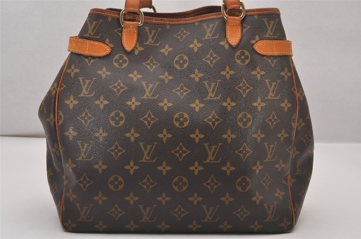 Authentic Louis Vuitton Monogram Batignolles Vertical Tote Bag M51153 LV 4162I
