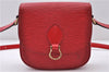 Auth LOUIS VUITTON Epi Saint Cloud PM Shoulder Cross Body Bag M52217 Red 4163C