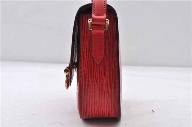 Auth LOUIS VUITTON Epi Saint Cloud PM Shoulder Cross Body Bag M52217 Red 4163C