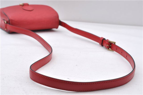 Auth LOUIS VUITTON Epi Saint Cloud PM Shoulder Cross Body Bag M52217 Red 4163C