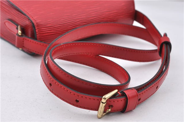 Auth LOUIS VUITTON Epi Saint Cloud PM Shoulder Cross Body Bag M52217 Red 4163C