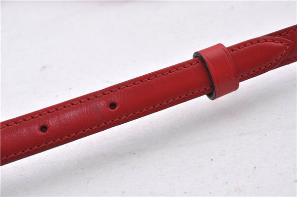 Auth LOUIS VUITTON Epi Saint Cloud PM Shoulder Cross Body Bag M52217 Red 4163C