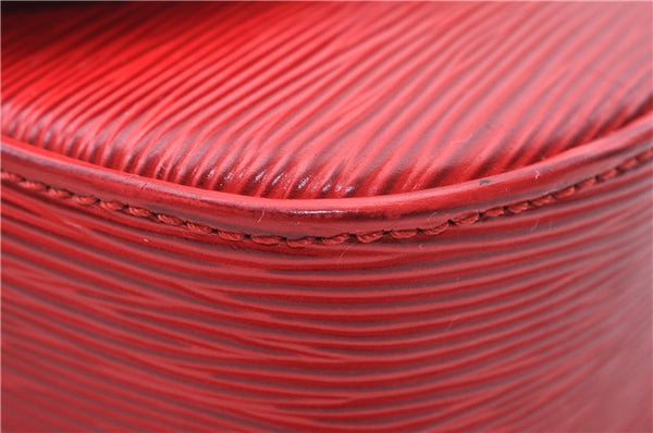 Auth LOUIS VUITTON Epi Saint Cloud PM Shoulder Cross Body Bag M52217 Red 4163C