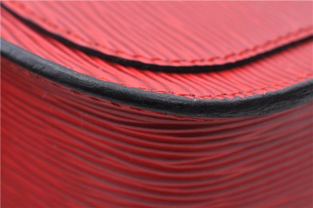 Auth LOUIS VUITTON Epi Saint Cloud PM Shoulder Cross Body Bag M52217 Red 4163C