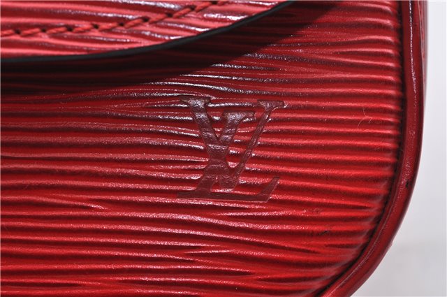 Auth LOUIS VUITTON Epi Saint Cloud PM Shoulder Cross Body Bag M52217 Red 4163C