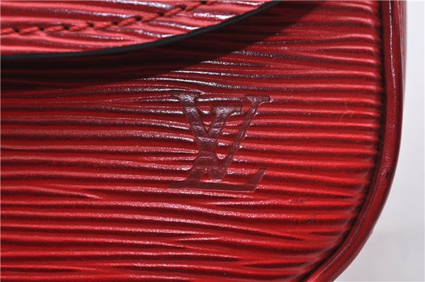Auth LOUIS VUITTON Epi Saint Cloud PM Shoulder Cross Body Bag M52217 Red 4163C