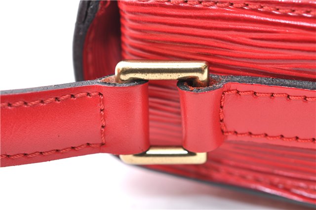 Auth LOUIS VUITTON Epi Saint Cloud PM Shoulder Cross Body Bag M52217 Red 4163C