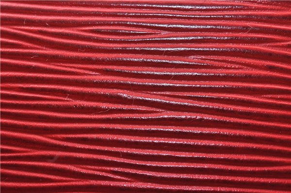 Auth LOUIS VUITTON Epi Saint Cloud PM Shoulder Cross Body Bag M52217 Red 4163C