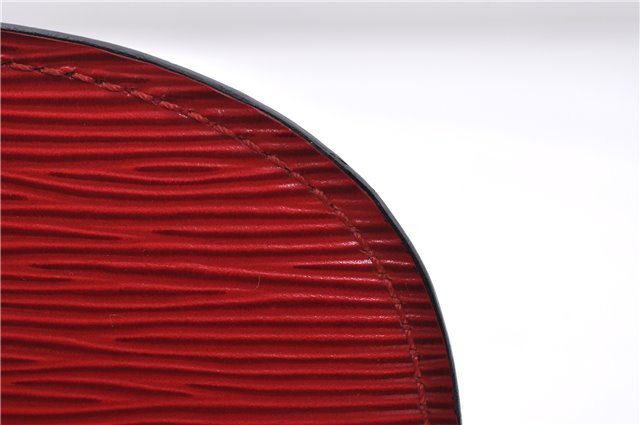 Auth LOUIS VUITTON Epi Saint Cloud PM Shoulder Cross Body Bag M52217 Red 4163C