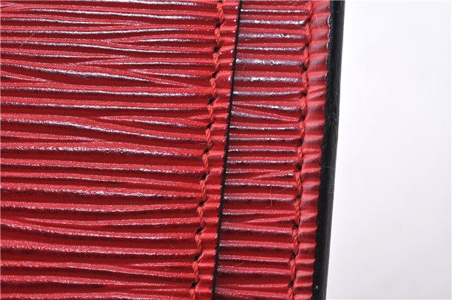 Auth LOUIS VUITTON Epi Saint Cloud PM Shoulder Cross Body Bag M52217 Red 4163C