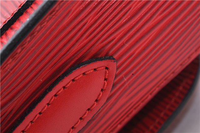 Auth LOUIS VUITTON Epi Saint Cloud PM Shoulder Cross Body Bag M52217 Red 4163C