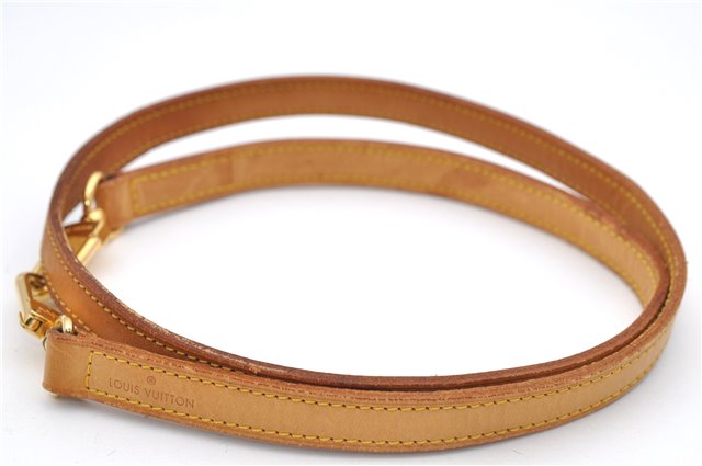 Authentic Louis Vuitton Leather Shoulder Strap Beige 38.6
