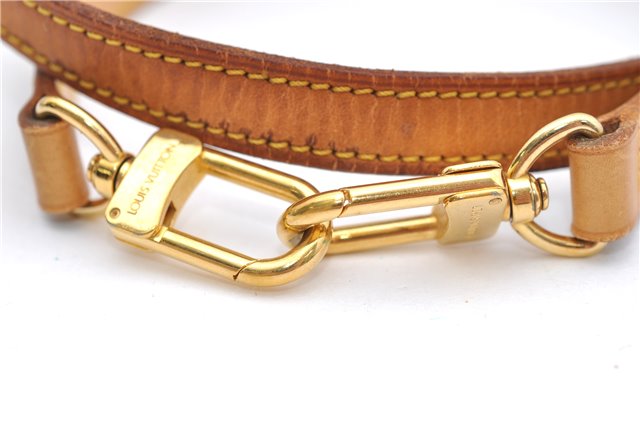 Authentic Louis Vuitton Leather Shoulder Strap Beige 38.6