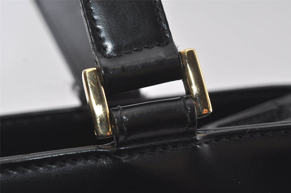 Authentic GUCCI Vintage 2Way Shoulder Hand Bag Purse Leather Black Junk 4164I